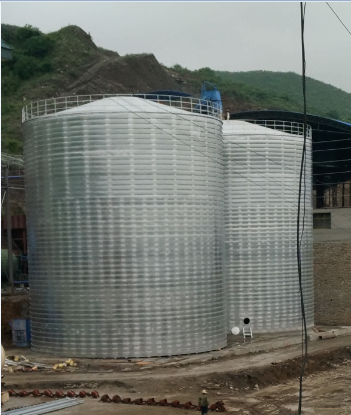 恩阳粮食钢板仓的安装全过程不用热焊接